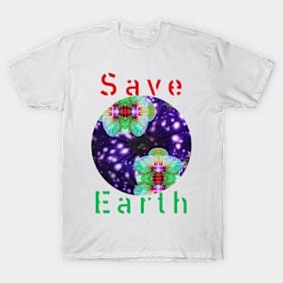 Save Earth Global Warming Climate Change Go Green Earth Day T-Shirt